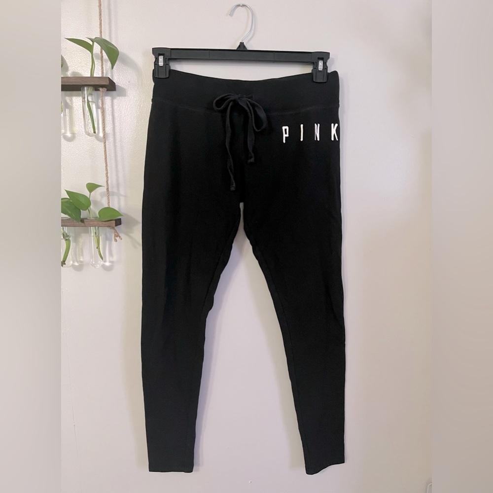 Victoria’s Secret PINK, black lounge pants, Size S